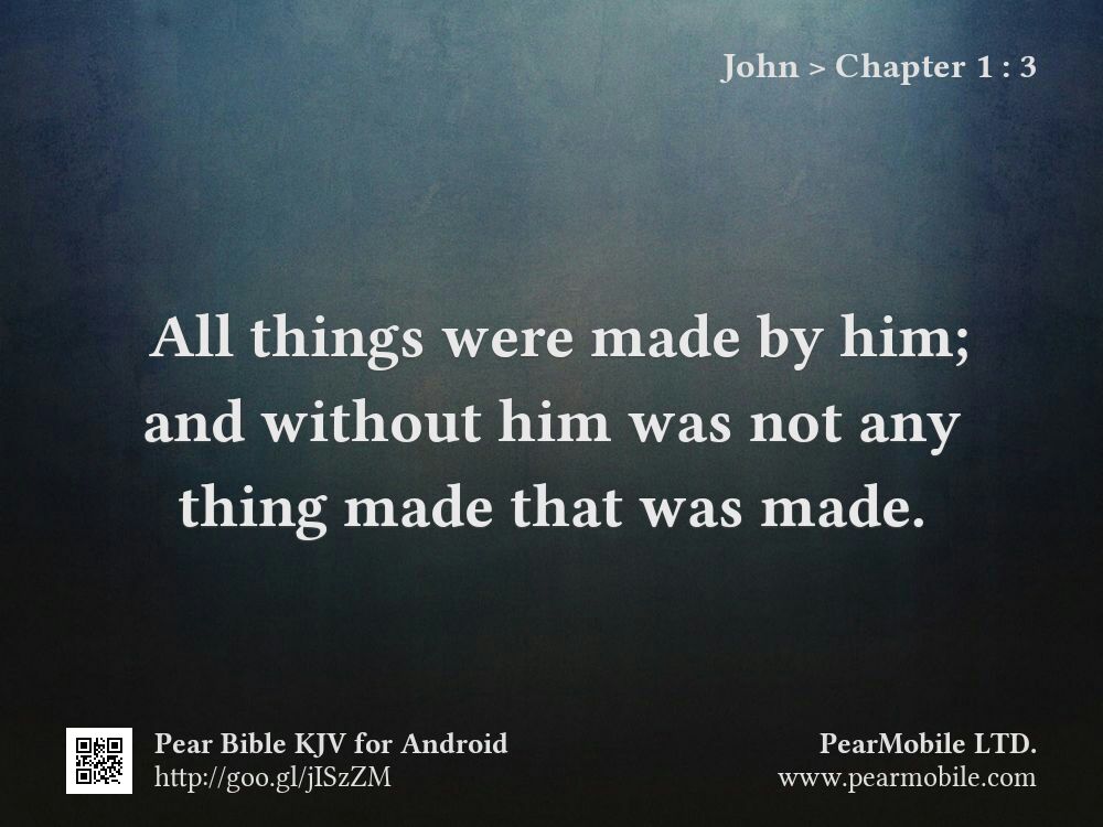 John, Chapter 1:3